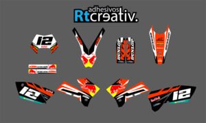 ADHESIVOS Y PEGATINAS DE VINILO KTM ENDURO Y CROSS Rt003-02
