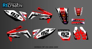 ADHESIVOS Y PEGATINAS DE VINILO HONDA ENDURO Y CROSS Rt003-03