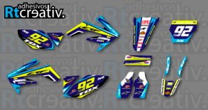 ADHESIVOS Y PEGATINAS DE VINILO HONDA ENDURO Y CROSS Rt003-04