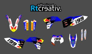 ADHESIVOS Y PEGATINAS DE VINILO KTM ENDURO Y CROSS Rt004-01