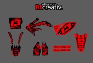 ADHESIVOS Y PEGATINAS DE VINILO HONDA ENDURO Y CROSS Rt006-01
