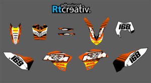 ADHESIVOS Y PEGATINAS DE VINILO KTM ENDURO Y CROSS Rt016-1