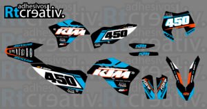 ADHESIVOS Y PEGATINAS DE VINILO KTM ENDURO Y CROSS Rt008-02