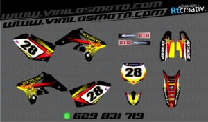 ADHESIVOS Y PEGATINAS DE VINILO SUZUKI ENDURO Y CROSS Rt004-01