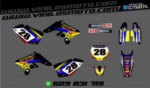 ADHESIVOS Y PEGATINAS DE VINILO SUZUKI ENDURO Y CROSS Rt004-02
