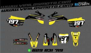 ADHESIVOS Y PEGATINAS DE VINILO YAMAHA ENDURO Y CROSS Rt004-02