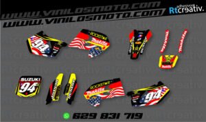 ADHESIVOS Y PEGATINAS DE VINILO SUZUKI ENDURO Y CROSS Rt005-01