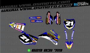 ADHESIVOS Y PEGATINAS DE VINILO YAMAHA ENDURO Y CROSS Rt006-04