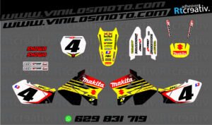 ADHESIVOS Y PEGATINAS DE VINILO SUZUKI ENDURO Y CROSS Rt008-01