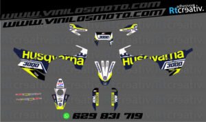ADHESIVOS Y PEGATINAS DE VINILO HUSQVARNA ENDURO Y CROSS Rt001-01