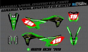 ADHESIVOS Y PEGATINAS DE VINILO KAWASAKI ENDURO Y CROSS Rt001-01