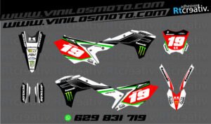 ADHESIVOS Y PEGATINAS DE VINILO KAWASAKI ENDURO Y CROSS Rt001-02
