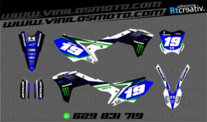 ADHESIVOS Y PEGATINAS DE VINILO KAWASAKI ENDURO Y CROSS Rt001-03