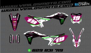 ADHESIVOS Y PEGATINAS DE VINILO KAWASAKI ENDURO Y CROSS Rt001-05
