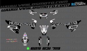 ADHESIVOS Y PEGATINAS DE VINILO HUSQVARNA ENDURO Y CROSS Rt001-06