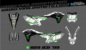 ADHESIVOS Y PEGATINAS DE VINILO KAWASAKI ENDURO Y CROSS Rt001-06