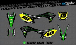 ADHESIVOS Y PEGATINAS DE VINILO KAWASAKI ENDURO Y CROSS Rt001-11
