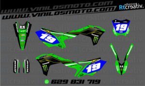 ADHESIVOS Y PEGATINAS DE VINILO KAWASAKI ENDURO Y CROSS Rt001-15