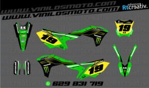 ADHESIVOS Y PEGATINAS DE VINILO KAWASAKI ENDURO Y CROSS Rt001-16