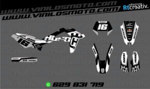 ADHESIVOS Y PEGATINAS DE VINILO HUSQVARNA ENDURO Y CROSS Rt002-08