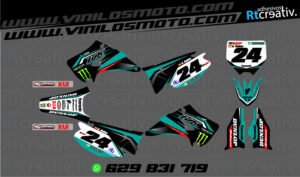ADHESIVOS Y PEGATINAS DE VINILO KAWASAKI ENDURO Y CROSS Rt003-01