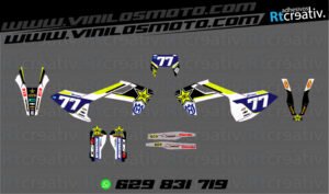 ADHESIVOS Y PEGATINAS DE VINILO HUSQVARNA ENDURO Y CROSS Rt003-02