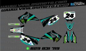 ADHESIVOS Y PEGATINAS DE VINILO KAWASAKI ENDURO Y CROSS Rt003-02