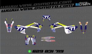 ADHESIVOS Y PEGATINAS DE VINILO HUSQVARNA ENDURO Y CROSS Rt003-04