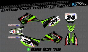 ADHESIVOS Y PEGATINAS DE VINILO KAWASAKI ENDURO Y CROSS Rt003-04