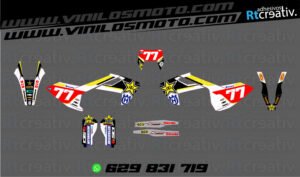 ADHESIVOS Y PEGATINAS DE VINILO HUSQVARNA ENDURO Y CROSS Rt003-05