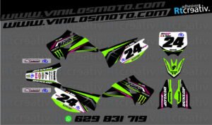 ADHESIVOS Y PEGATINAS DE VINILO KAWASAKI ENDURO Y CROSS Rt003-05