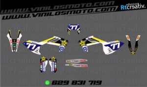 ADHESIVOS Y PEGATINAS DE VINILO HUSQVARNA ENDURO Y CROSS Rt003-06