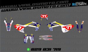 ADHESIVOS Y PEGATINAS DE VINILO HUSQVARNA ENDURO Y CROSS Rt003-07