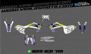 ADHESIVOS Y PEGATINAS DE VINILO HUSQVARNA ENDURO Y CROSS Rt003-09