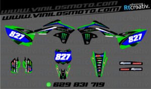 ADHESIVOS Y PEGATINAS DE VINILO KAWASAKI ENDURO Y CROSS Rt004-02