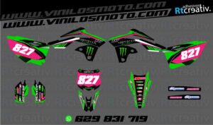 ADHESIVOS Y PEGATINAS DE VINILO KAWASAKI ENDURO Y CROSS Rt004-04