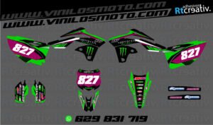 ADHESIVOS Y PEGATINAS DE VINILO KAWASAKI ENDURO Y CROSS Rt004-05