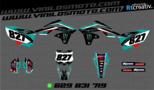 ADHESIVOS Y PEGATINAS DE VINILO KAWASAKI ENDURO Y CROSS Rt004-07