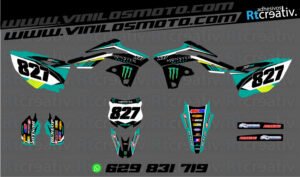 ADHESIVOS Y PEGATINAS DE VINILO KAWASAKI ENDURO Y CROSS Rt004-08