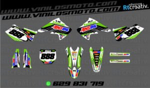 ADHESIVOS Y PEGATINAS DE VINILO KAWASAKI ENDURO Y CROSS Rt005-01