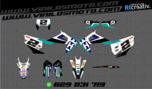 ADHESIVOS Y PEGATINAS DE VINILO HUSQVARNA ENDURO Y CROSS Rt005-02