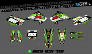 ADHESIVOS Y PEGATINAS DE VINILO KAWASAKI ENDURO Y CROSS Rt005-02