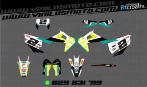 ADHESIVOS Y PEGATINAS DE VINILO HUSQVARNA ENDURO Y CROSS Rt005-03