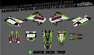 ADHESIVOS Y PEGATINAS DE VINILO KAWASAKI ENDURO Y CROSS Rt005-04