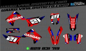ADHESIVOS Y PEGATINAS DE VINILO GAS GAS ENDURO Y CROSS Rt005-03