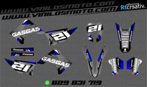 ADHESIVOS Y PEGATINAS DE VINILO GAS GAS ENDURO Y CROSS Rt005-05