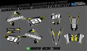 ADHESIVOS Y PEGATINAS DE VINILO GAS GAS ENDURO Y CROSS Rt005-06