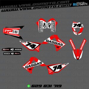 ADHESIVOS Y PEGATINAS DE VINILO GAS GAS ENDURO Y CROSS Rt006-01