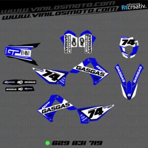 ADHESIVOS Y PEGATINAS DE VINILO GAS GAS ENDURO Y CROSS Rt006-02