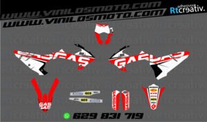 ADHESIVOS Y PEGATINAS DE VINILO GAS GAS ENDURO Y CROSS Rt008-01